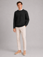 Men's cable-knit crew neck pullover — additional view