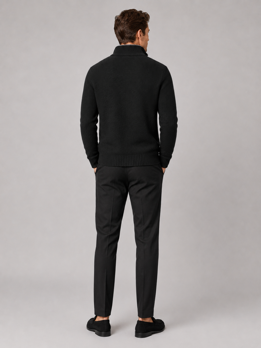 Men's full-zip fleece cardigan — additional view
