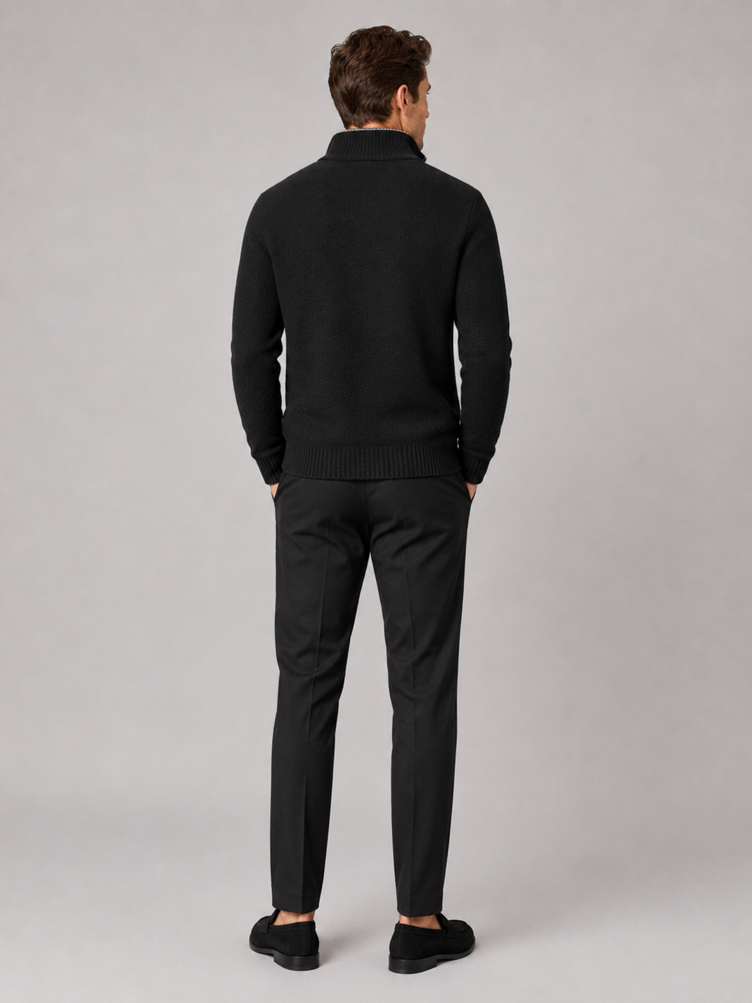 Men's full-zip fleece cardigan — additional view
