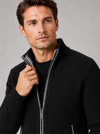 Men's full-zip fleece cardigan — additional view