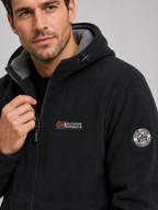 Men's windproof hooded fleece jacket — additional view