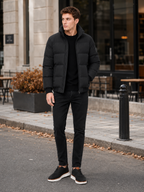 Men's thick zip-up puffer jacket — additional view