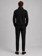 Men's ribbed stand-collar quarter-zip sweater — additional view