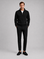 Men's ribbed stand-collar quarter-zip sweater — additional view