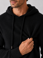 Men's hooded knit pullover sweater — additional view