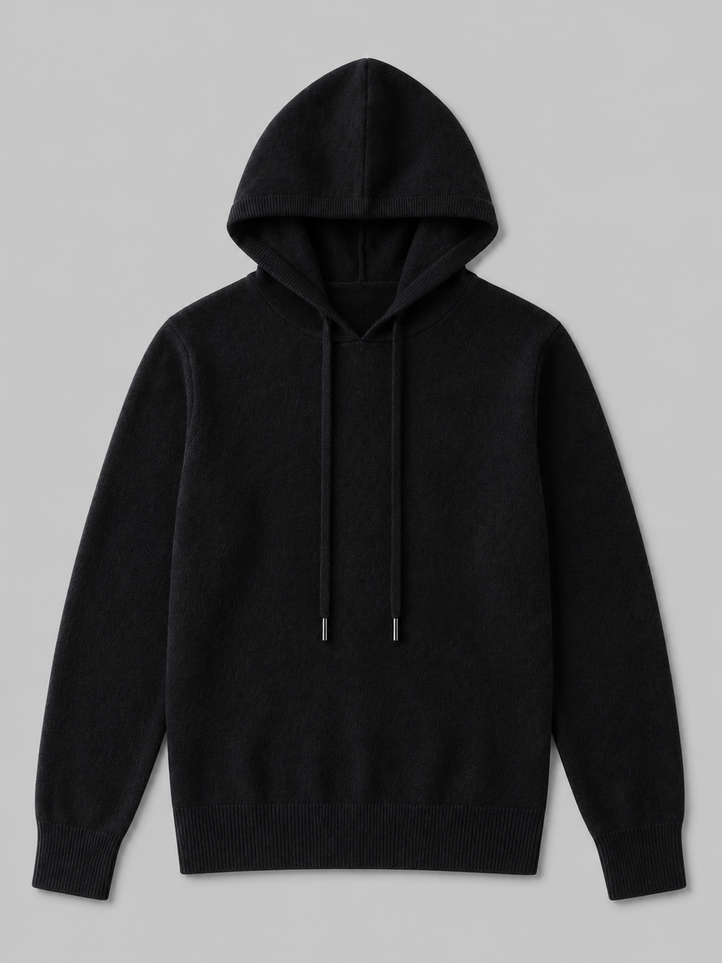 Men's hooded knit pullover sweater — additional view