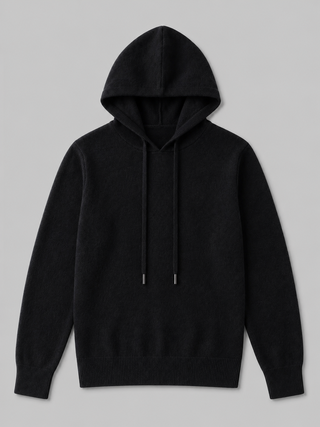 Men's hooded knit pullover sweater — additional view