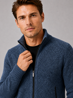 Men's full-zip fleece cardigan — additional view