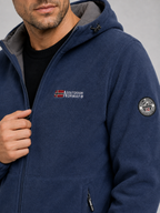 Men's windproof hooded fleece jacket — additional view