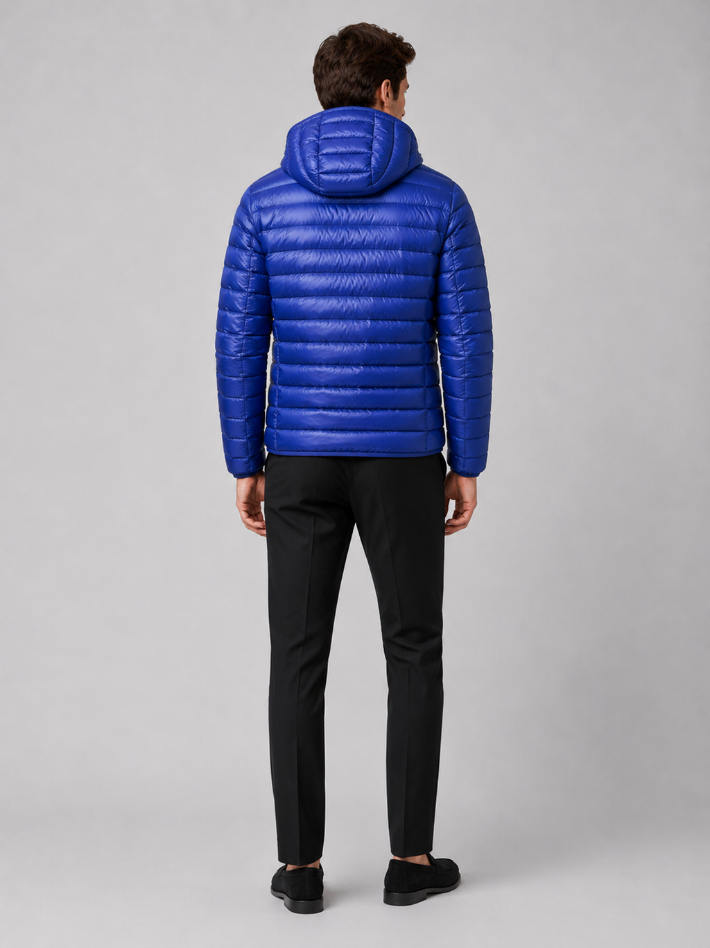 Men's lightweight hooded down jacket — additional view