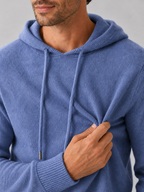 Men's hooded knit pullover sweater — additional view