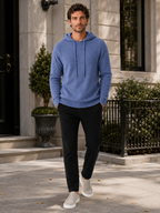 Men's hooded knit pullover sweater — additional view