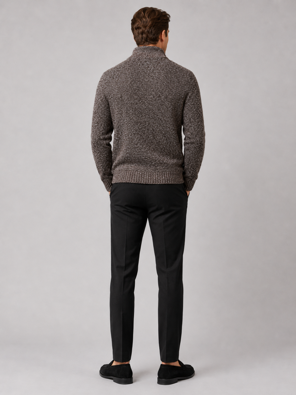 Men's full-zip fleece cardigan — additional view