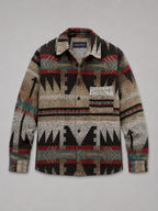 Men's heavyweight flannel shirt jacket — alternate view