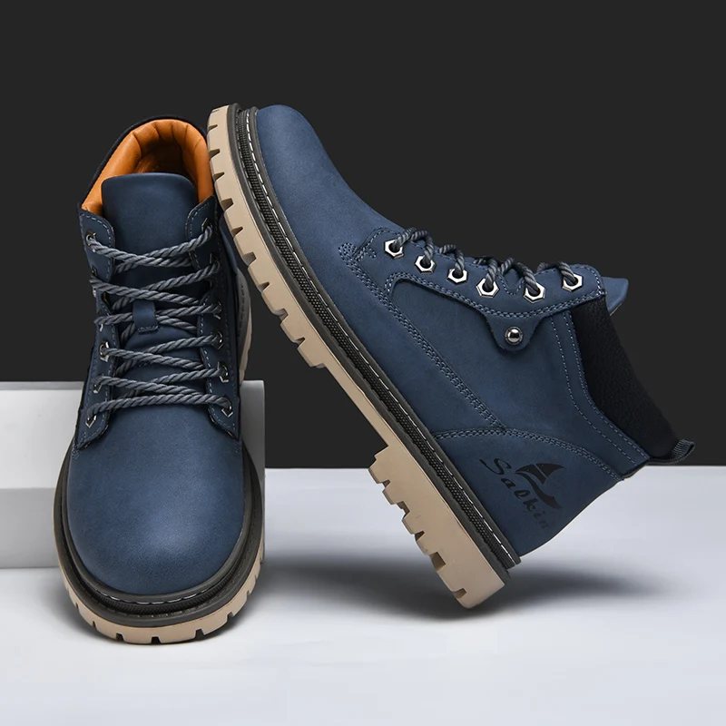Men's waterproof leather hiking boots — additional view