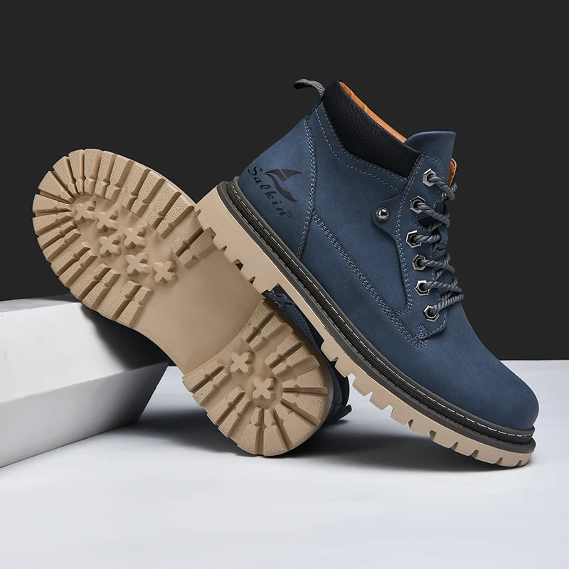 Men's waterproof leather hiking boots — additional view