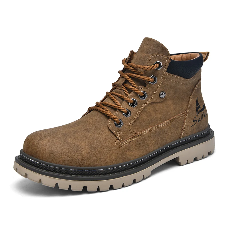 Men's waterproof leather hiking boots — additional view