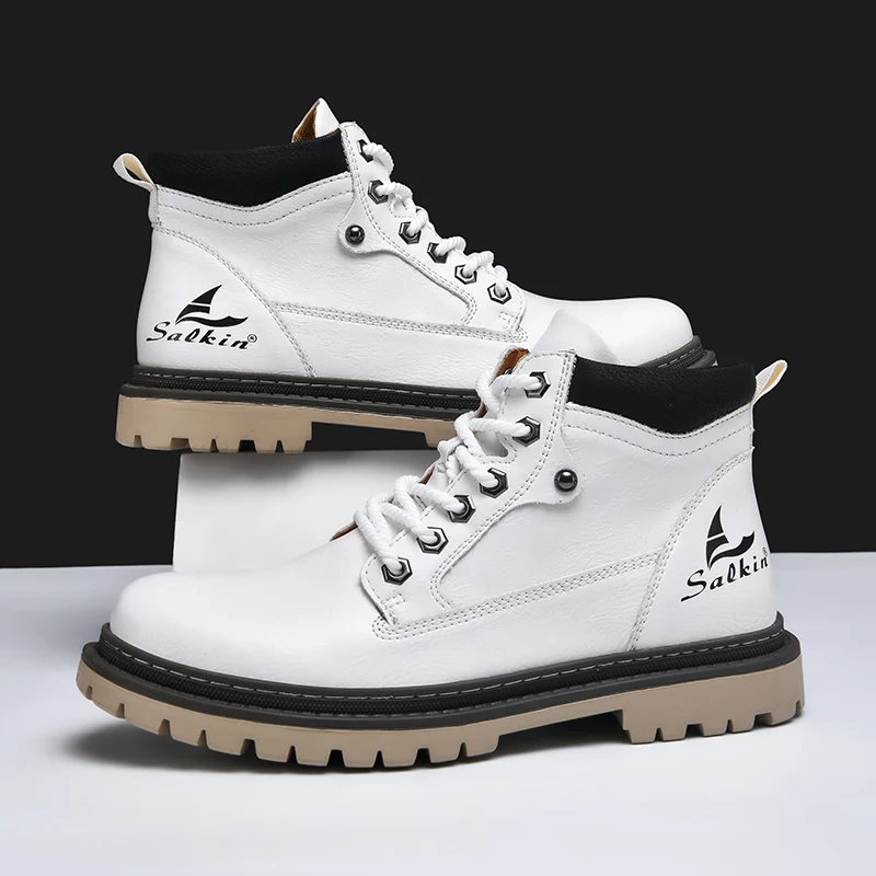 Men's waterproof leather hiking boots — additional view