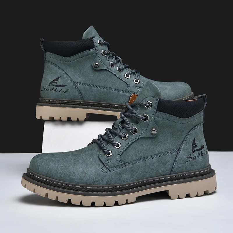 Men's waterproof leather hiking boots — additional view