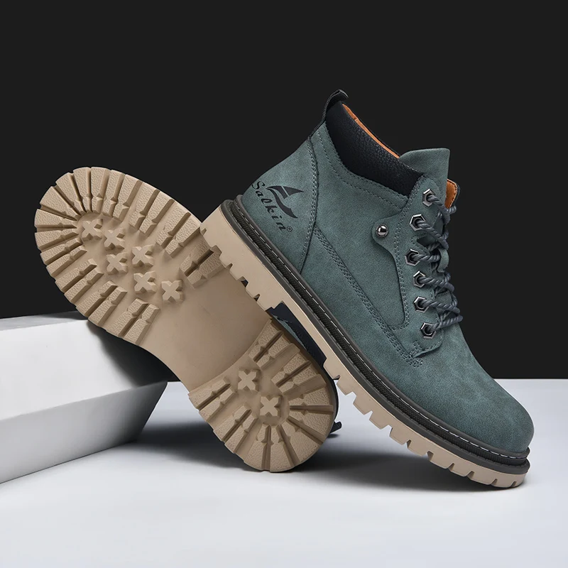 Men's waterproof leather hiking boots — additional view
