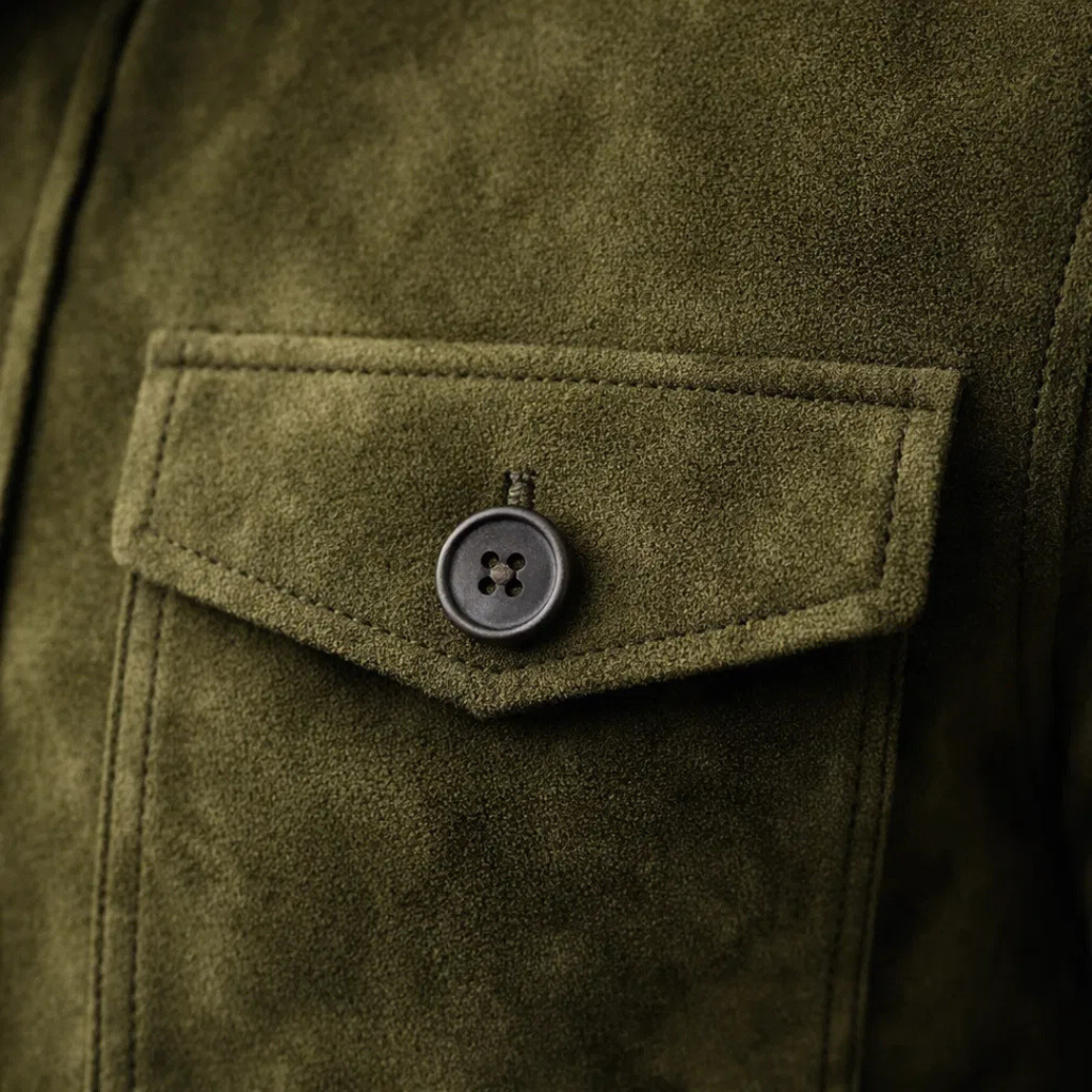 Men's classic suede jacket — additional view
