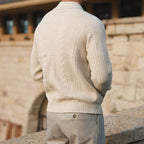 Men's relaxed-fit knit polo sweater — additional view