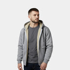 Men's fleece-lined winter hoodie jacket — alternate view