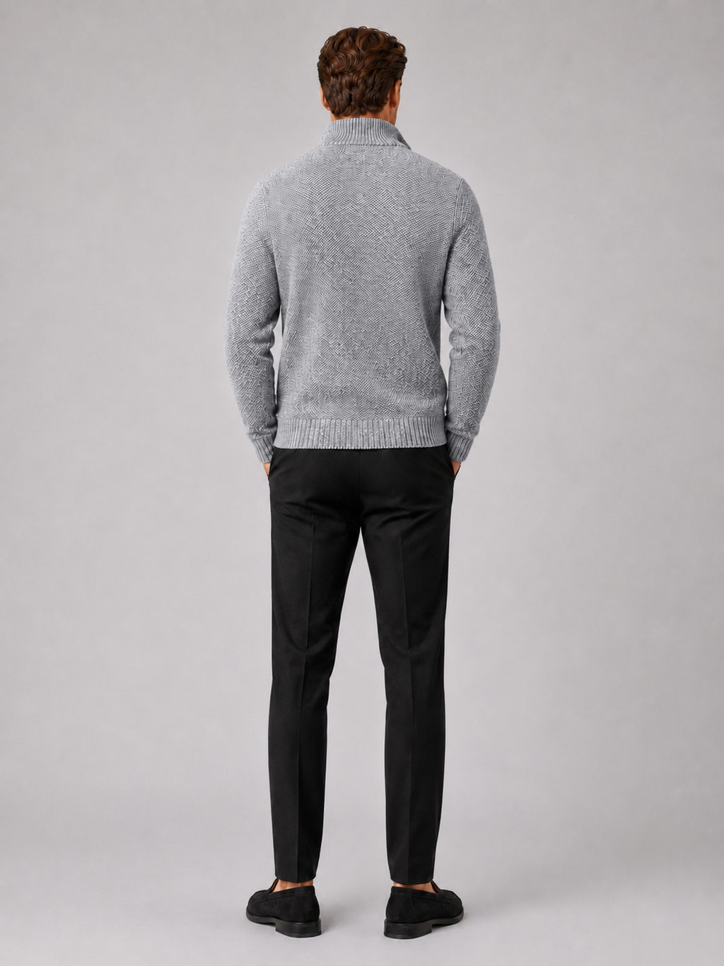 Men's full-zip fleece cardigan — additional view