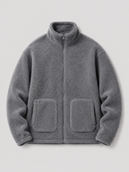 Men's zip-up stand-collar jacket — additional view