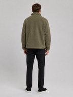 Men's zip-up stand-collar jacket — detail view