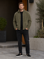 Men's zip-up stand-collar jacket — additional view