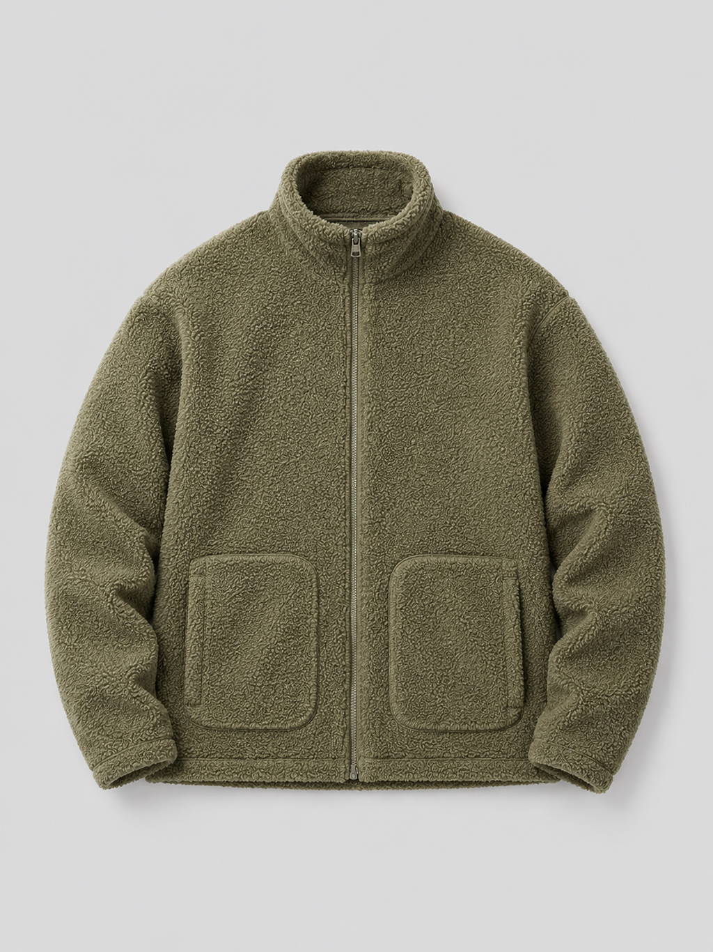 Men's zip-up stand-collar jacket — alternate view
