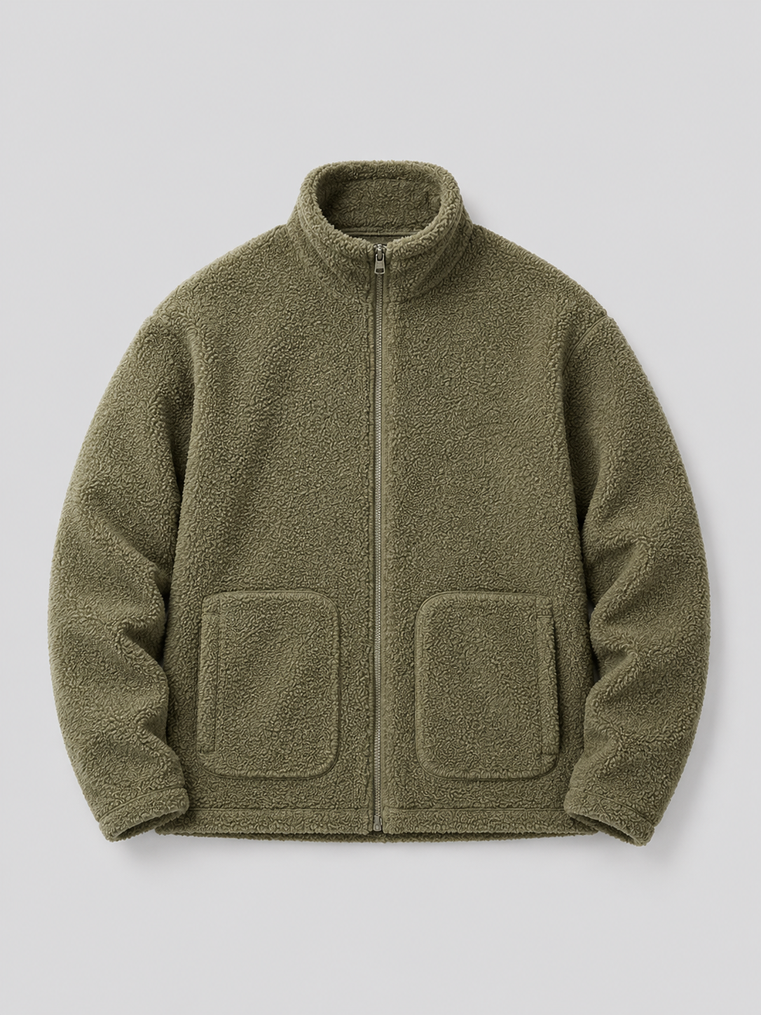 Men's zip-up stand-collar jacket — alternate view