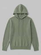 Men's hooded knit pullover sweater — additional view