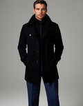 Men's insulated heritage coat in black