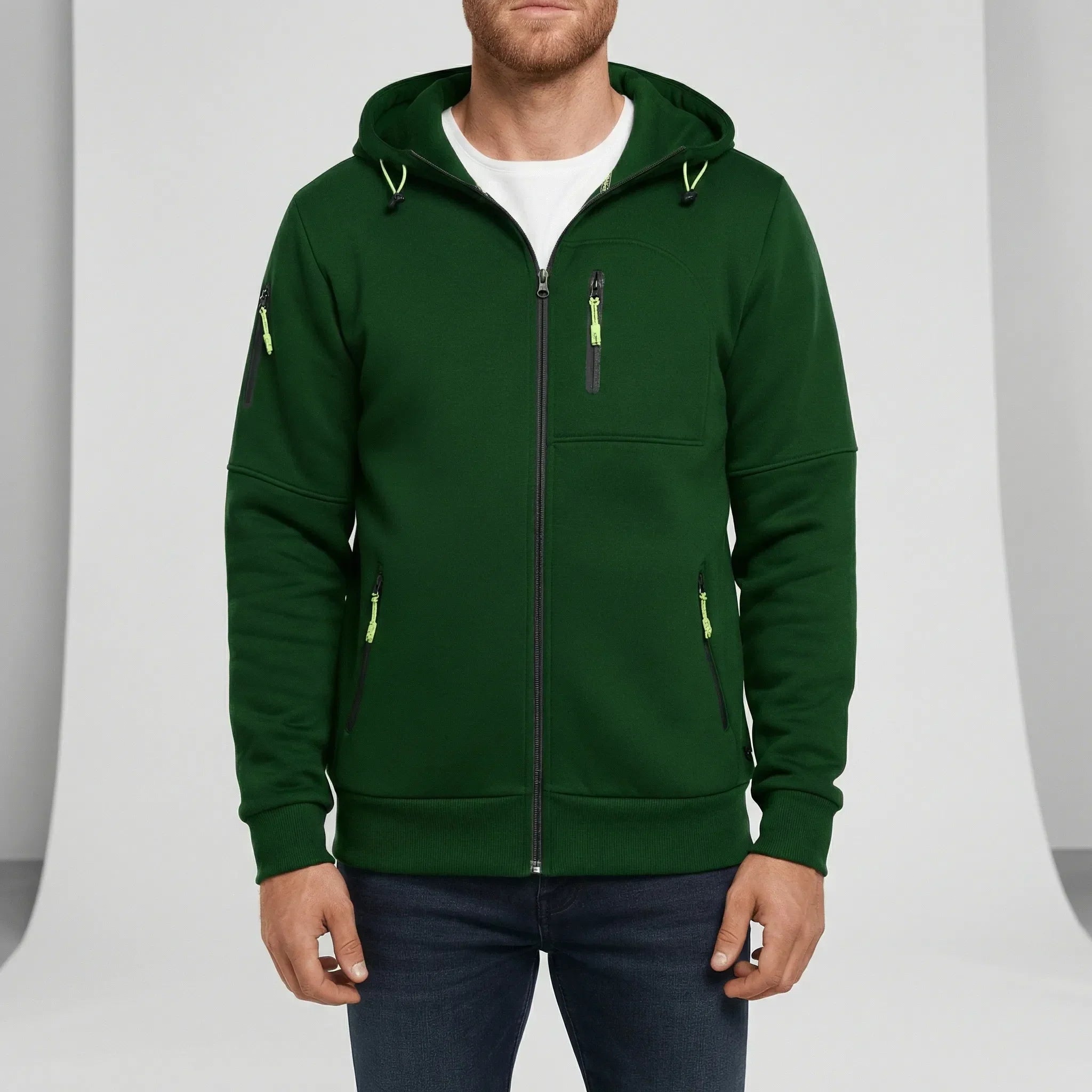 Bram | Zip-Up Hooded Fleece Jacket
