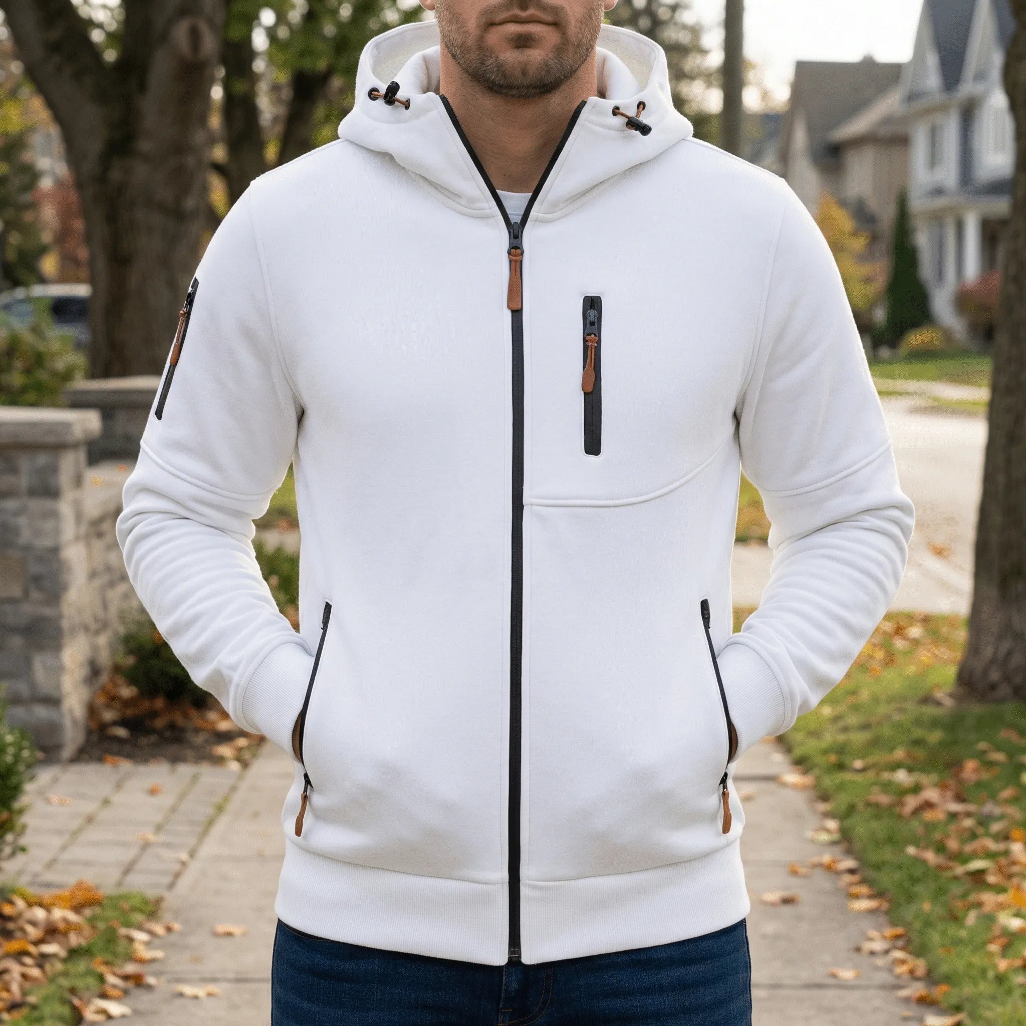 Bram | Zip-Up Hooded Fleece Jacket