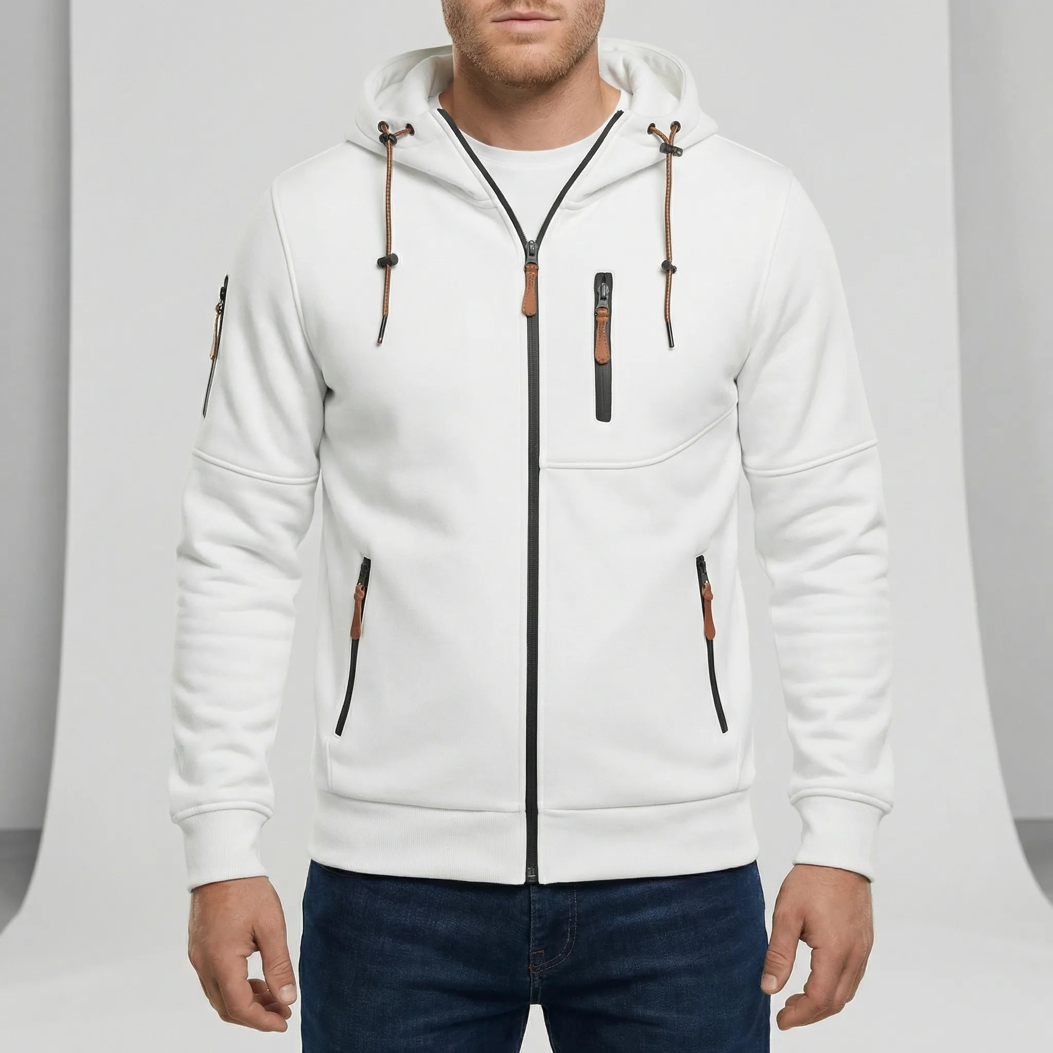 Bram | Zip-Up Hooded Fleece Jacket