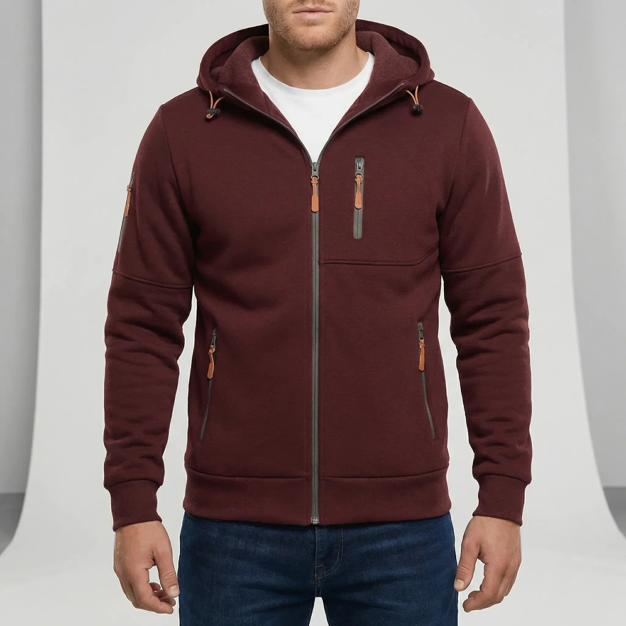 Bram | Zip-Up Hooded Fleece Jacket