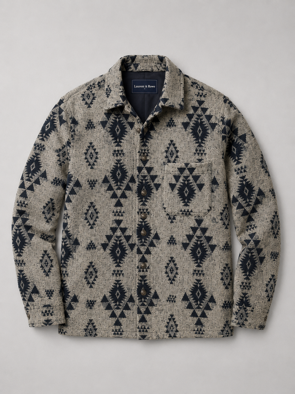 Men's brushed heavyweight flannel shacket — alternate view