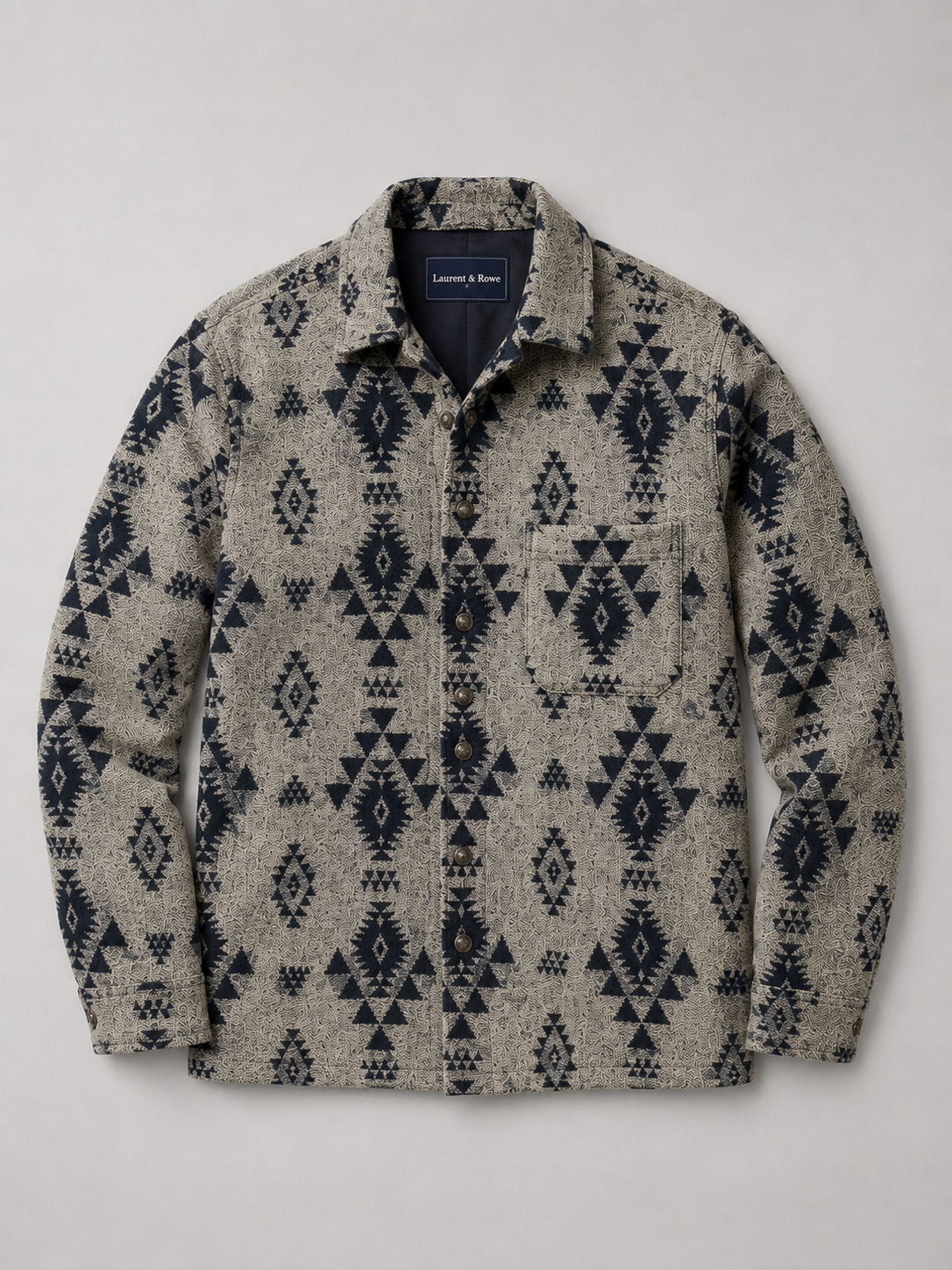 Men's brushed heavyweight flannel shacket — alternate view