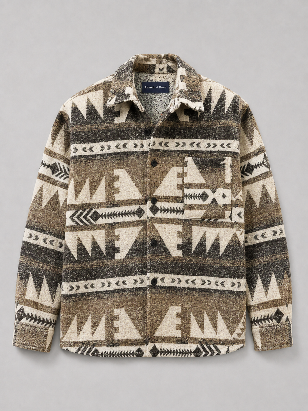 Men's heavyweight flannel shirt jacket — additional view