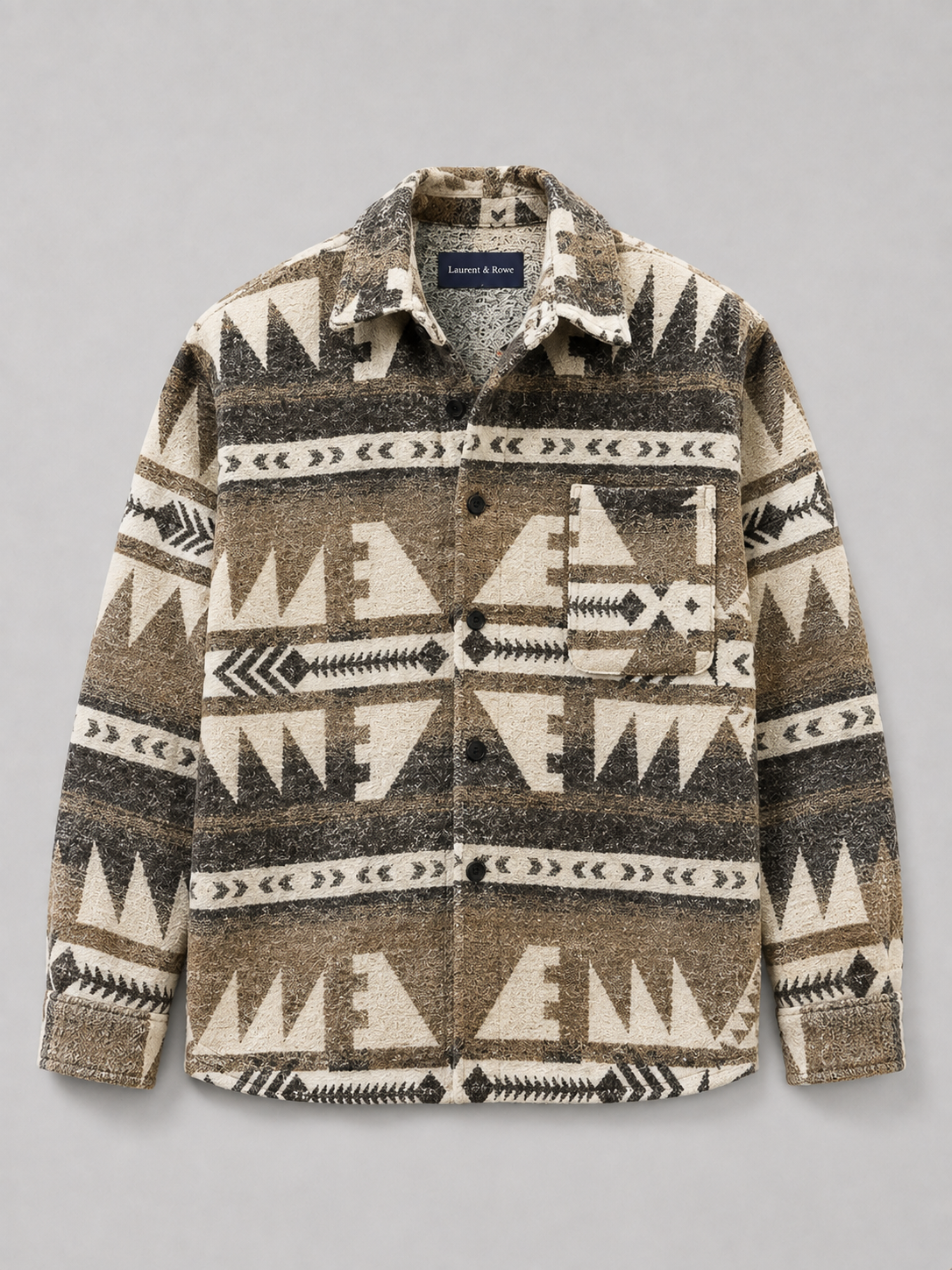 Men's heavyweight flannel shirt jacket — additional view