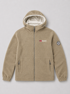 Men's windproof hooded fleece jacket — additional view