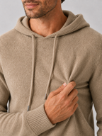 Men's hooded knit pullover sweater — additional view