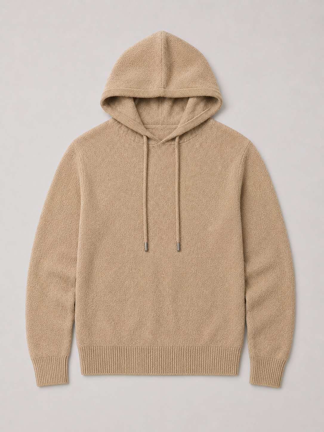 Men's hooded knit pullover sweater — additional view