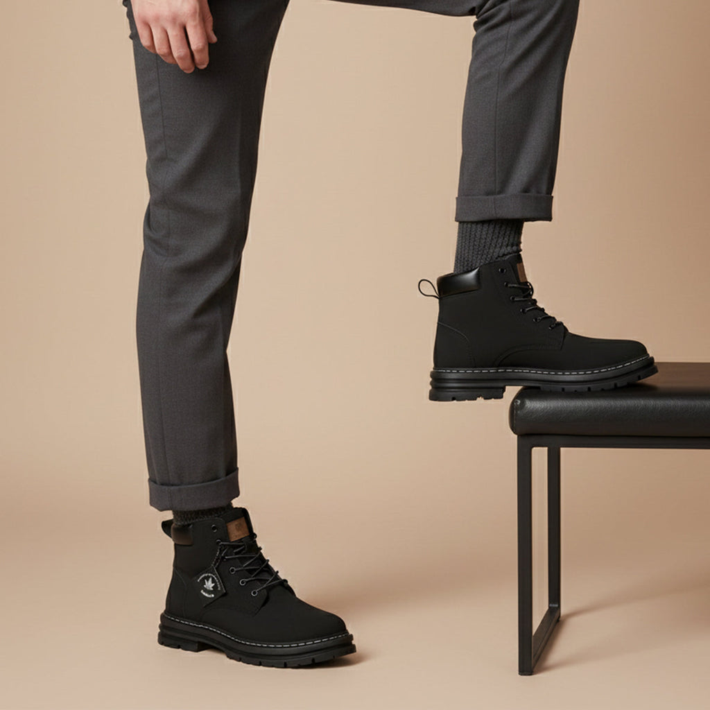 Men's fur-lined insulated snow boots — additional view