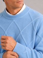 Men's cable-knit crew neck pullover — additional view
