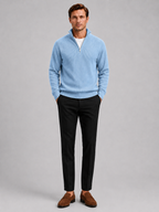 Men's ribbed stand-collar quarter-zip sweater — additional view