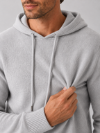 Men's hooded knit pullover sweater — additional view